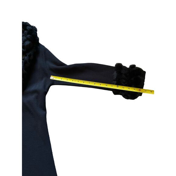 Angel Apparel Womens/Teen Duster Cardigan Jacket Small Wool Velvet cuff/collar - Picture 6 of 7